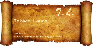 Takács Laura névjegykártya
