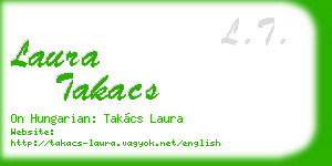 laura takacs business card